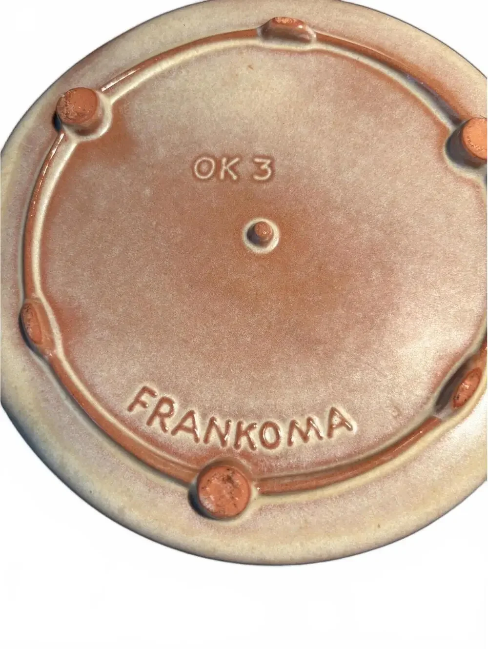 Frankoma Pottery Plate Featuring Seals of Five Civilized Tr.